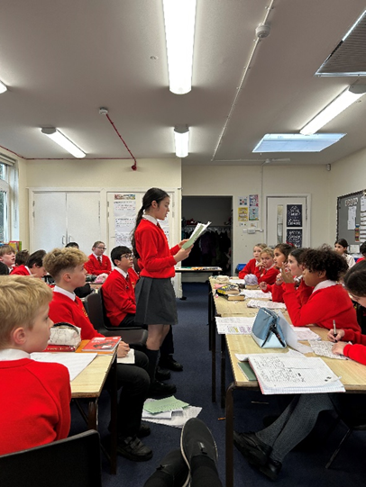 Year 6 exploring methods used by the Suffragettes