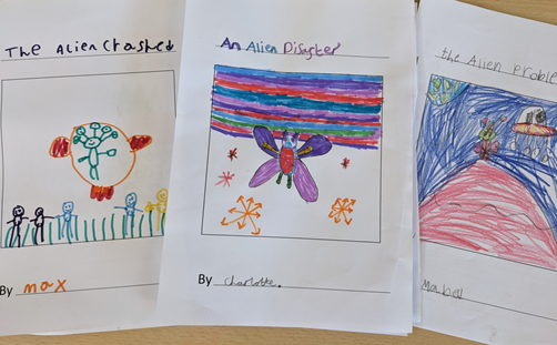 Examples of  year 1's alien stories