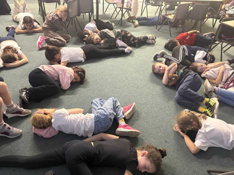 Well deserved rest for Year 3 during Sleeping Lions