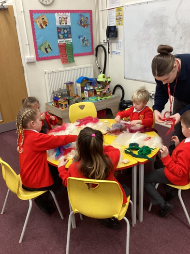 Choosing colours for our felt 