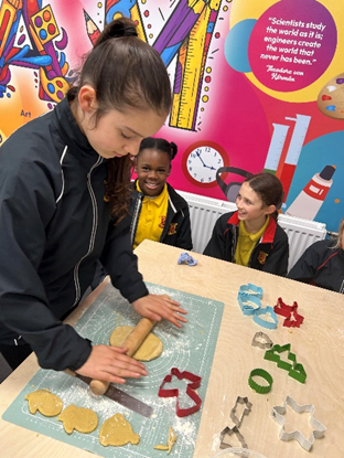 Year 6 baking in the STEAM room