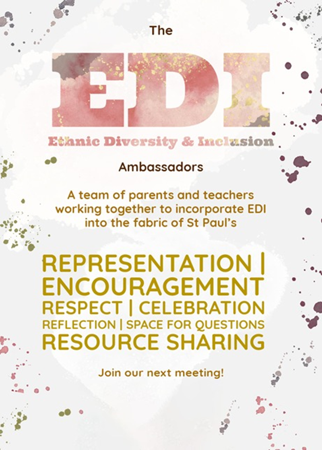 The EDI (Ethnic Diversity & Inclusion) Poster