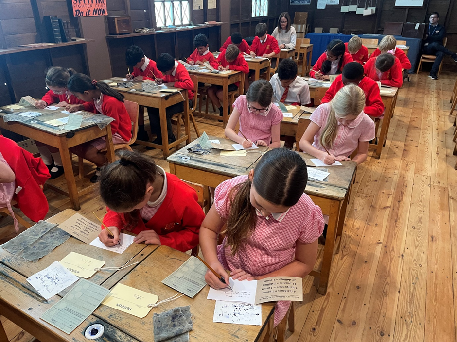 Year 6 in a Wartime Classroom