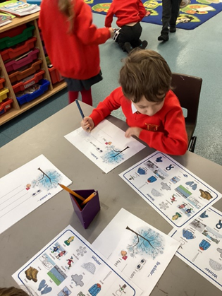 Learning about seasonal changes, focusing on winter