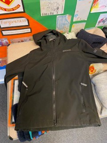 Hooded child's coat left in lost property