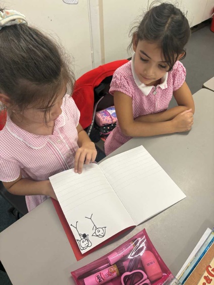 Children working on their flip book animations