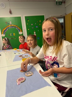 Year 2 decorating biscuits