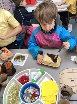 Using a range of materials and mediums to make treasure chests
