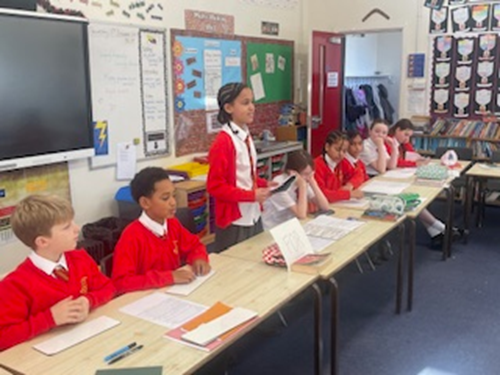 Year 6 putting forward strong arguments