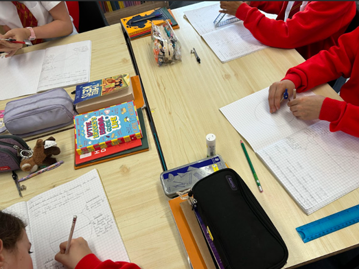 Year 6 working during Maths Storybook Week