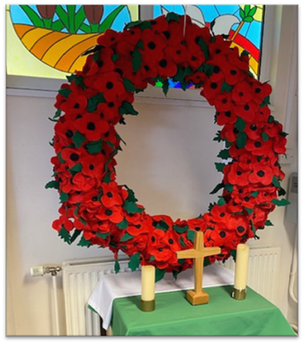 Our Remembrance Wreath in the entrance hall