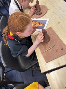 Clay Buddha Sculptures