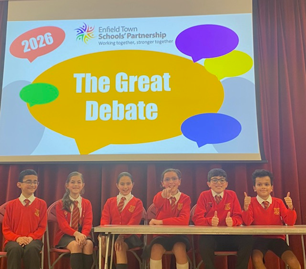 Year 5 and 6 take part in the Great Debate.