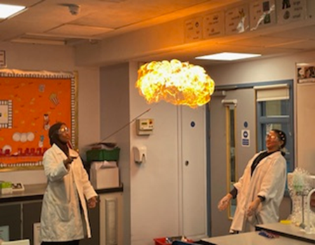 an exciting experiment using methane gas!