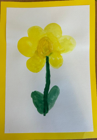 EYFS 1st place spring flower painting