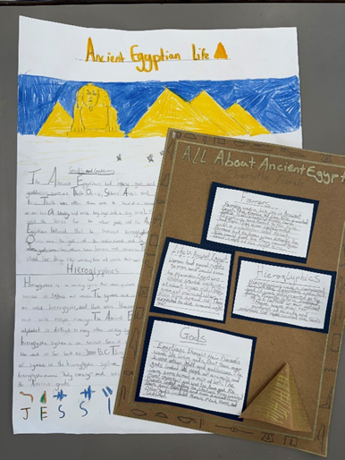 Year 3 - Homework - information about Ancient Egypt