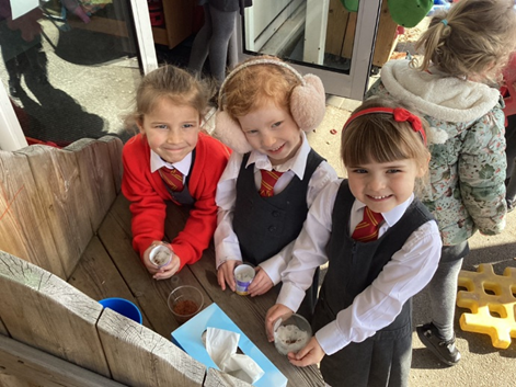 Proud of our planted cress seeds