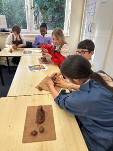 Clay Buddha Sculptures