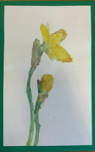 Lower KS2 spring flower competition painting