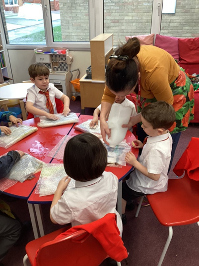 Working hard to make our own felt 