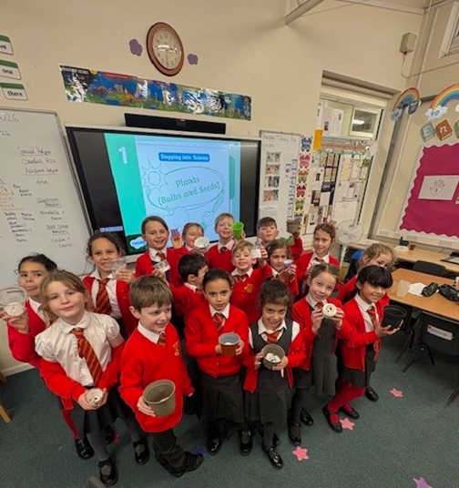 Year 2 enjoy learning how plants begin to grow