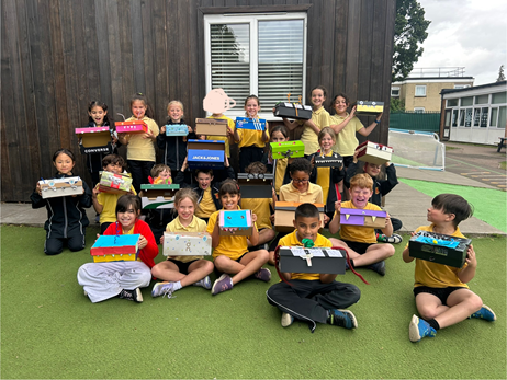 Year 3 with their designs