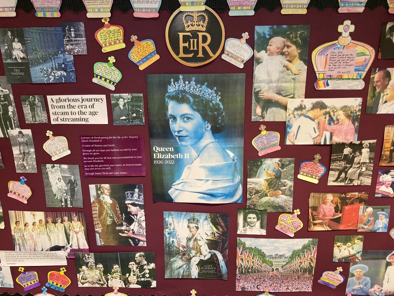 Queen Elizabeth display