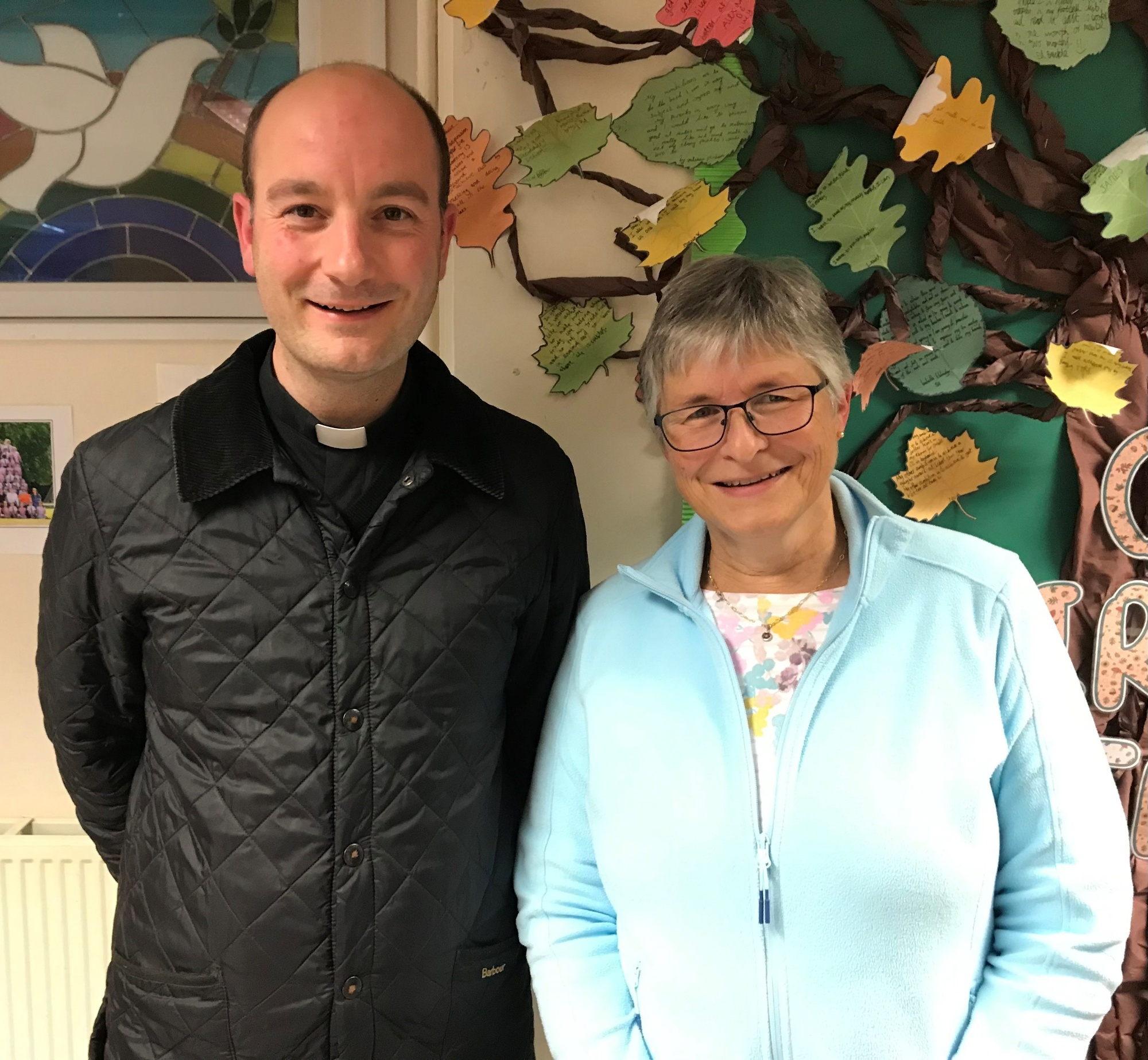 Fr Daniel Sandham and Theresa Davis