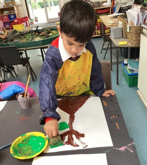 Reception painting family trees picture 2