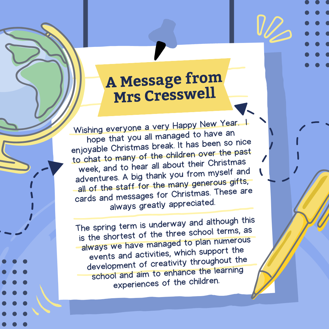 Mrs Cresswell's message